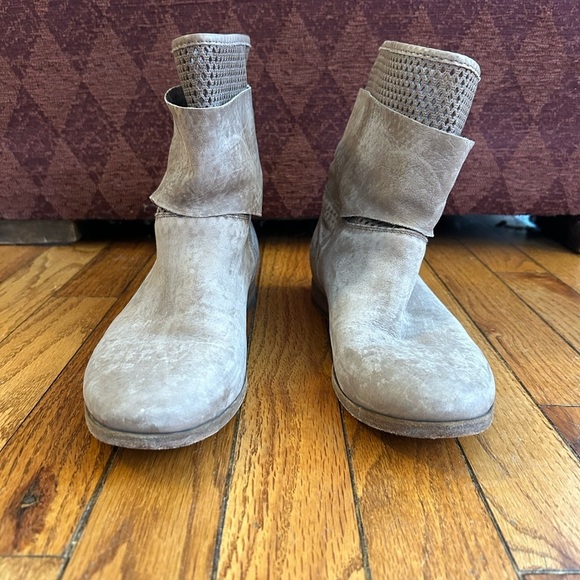 VIC MATIE Beige suede mesh Ankle Booties 40 - Picture 5 of 13